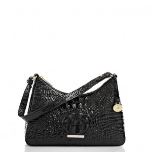 Black Women's Brahmin Esme Shoulder Bags | 4570QJMOG