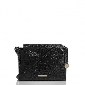 Black Women's Brahmin Hillary Crossbody Bags | 0673XHBJY