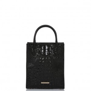 Black Women's Brahmin Moira Tote Bags | 0352WIVGL