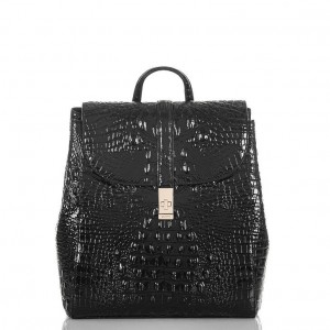 Black Women's Brahmin Sadie Backpacks | 9308YNERK