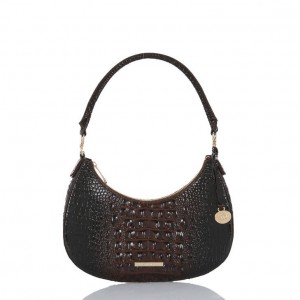 Black Women's Brahmin Small Bekka Shoulder Bags | 8147CGBRU