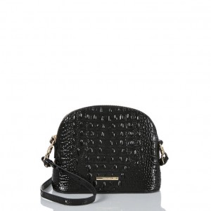 Black Women's Brahmin Small Georgina Crossbody Bags | 6437ANITD