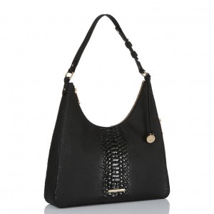 Black Women's Brahmin Tabitha Shoulder Bags | 7231CUYTJ