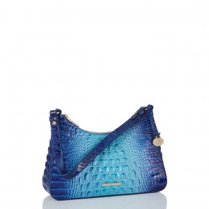 Blue Women's Brahmin Esme Shoulder Bags | 4375YDJZX