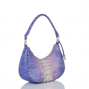 Blue Women's Brahmin Small Bekka Shoulder Bags | 5028PJSEF