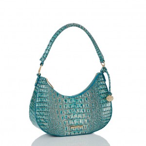 Blue Women's Brahmin Small Bekka Shoulder Bags | 2346COFAH