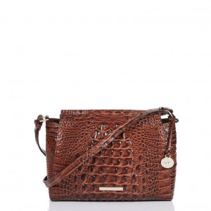 Brown Women's Brahmin Hillary Crossbody Bags | 0836FJKGI