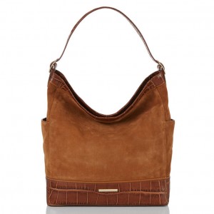 Brown Women's Brahmin Parin Bucket Bags | 3910OAIKC