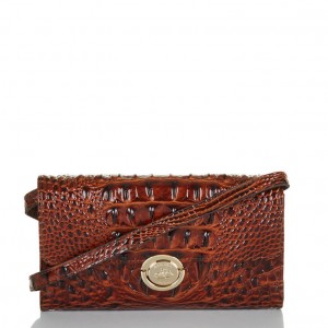 Brown Women's Brahmin Polly Crossbody Bags | 8546ASUNR