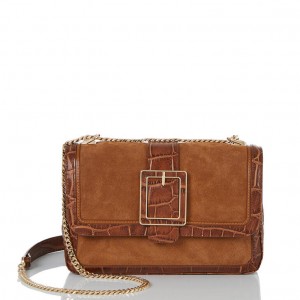 Brown Women's Brahmin Rosalie Crossbody Bags | 4392GJHWM