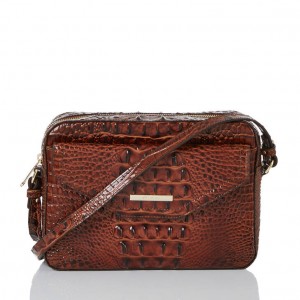 Brown Women's Brahmin Shea Crossbody Bags | 8516KJYDE