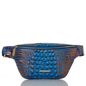 Deep AZURE Women's Brahmin Harker Travel Bags | 4092PTAEJ