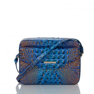 Deep AZURE Women's Brahmin Shea Crossbody Bags | 4583HJQVW