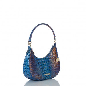 Deep AZURE Women's Brahmin Small Bekka Shoulder Bags | 6814IOMSE