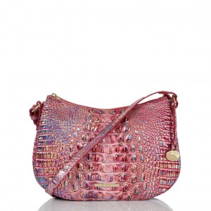 Fuchsia Women's Brahmin Shayna Crossbody Bags | 4031TNFAH