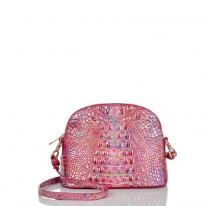 Fuchsia Women's Brahmin Small Georgina Crossbody Bags | 4061DIWYV