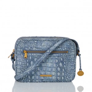 Light Blue Women's Brahmin Shea Crossbody Bags | 3207WRQNP