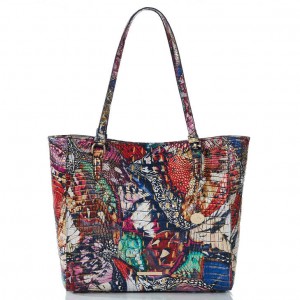 Multicolor Women's Brahmin April Tote Bags | 0247DRKQP