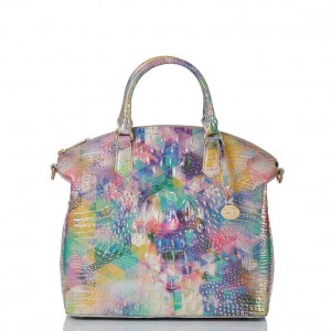 Multicolor Women's Brahmin Large Duxbury Satchel Bags | 2347WGZUX