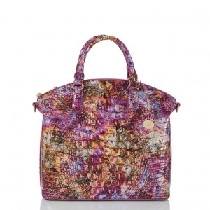 Multicolor Women's Brahmin Large Duxbury Satchel Bags | 8261QULGC