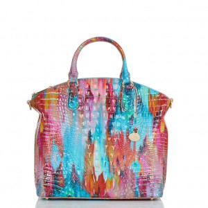 Multicolor Women's Brahmin Large Duxbury Satchel Bags | 8560LJEUH