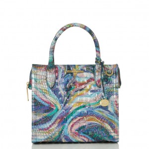 Multicolor Women's Brahmin Small Caroline Satchel Bags | 7923VNBPD