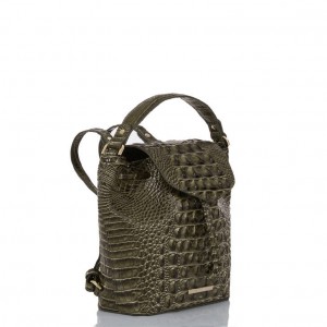 Olive Women's Brahmin Kendall Backpacks | 7061HAGPY