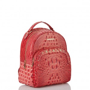 Pink Women's Brahmin Chelcy Backpacks | 7589UODVH