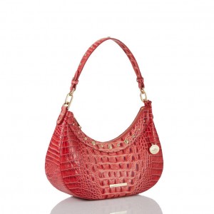 Pink Women's Brahmin Small Bekka Shoulder Bags | 0148FNYCU