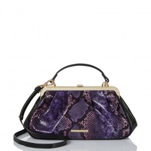 Purple Women's Brahmin Emmett Crossbody Bags | 8943HZQFJ