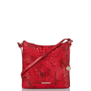 Red Women's Brahmin Katie Crossbody Bags | 5180WEACO