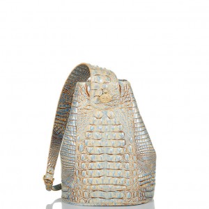 White Women's Brahmin Allie Bucket Bags | 5372GPFCQ