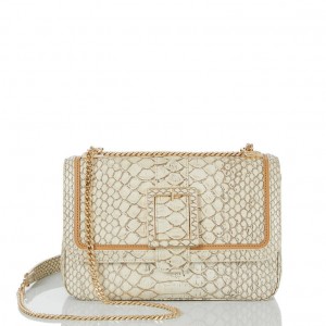 White Women's Brahmin Rosalie Crossbody Bags | 6349CWEMY