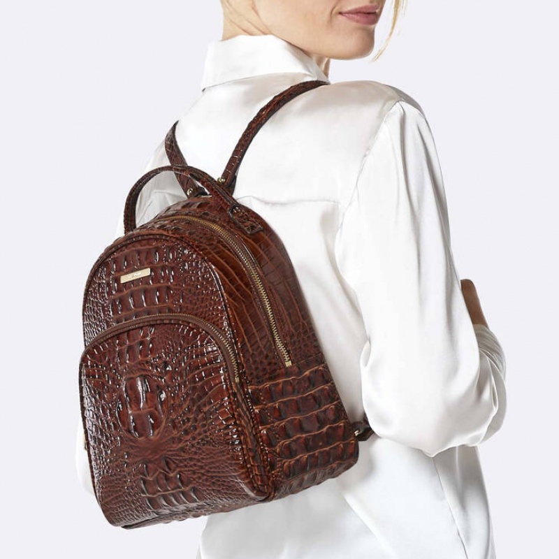 Black Women's Brahmin Chelcy Backpacks | 8106SNURK