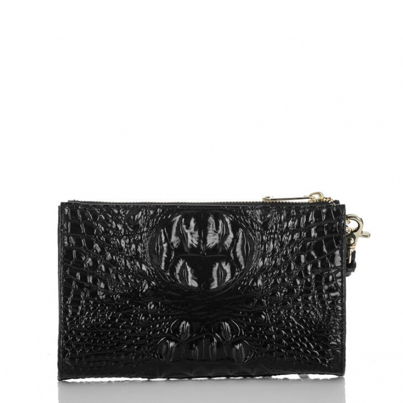 Black Women's Brahmin Daisy Clutch Bags | 2038GPRHW