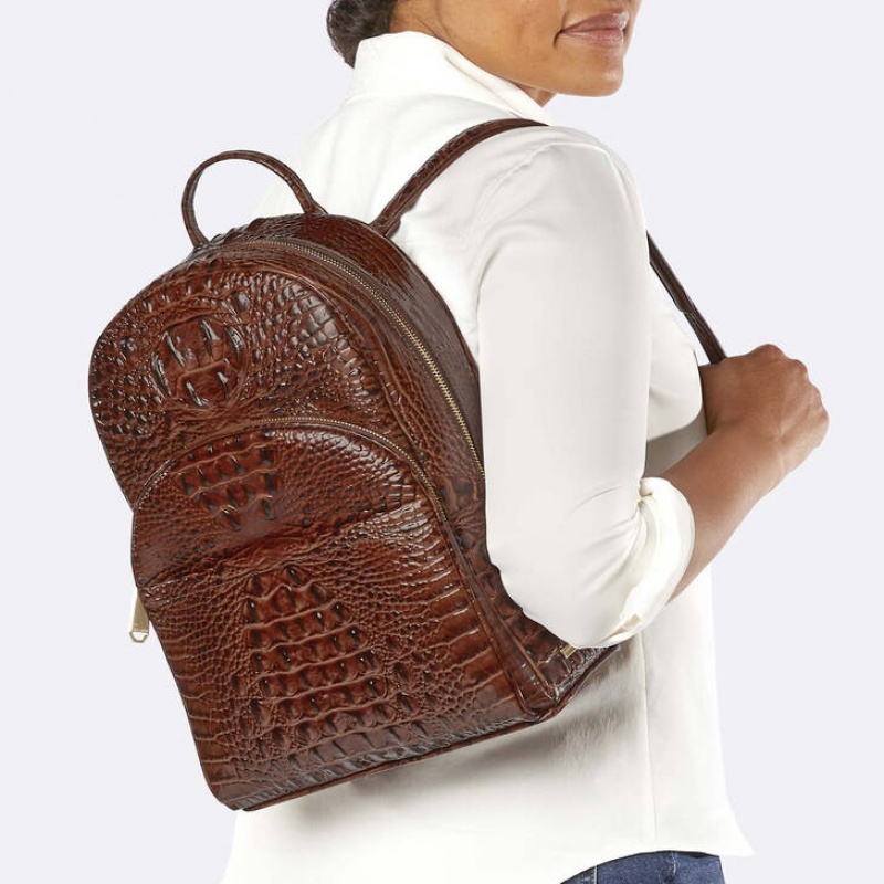 Black Women's Brahmin Dartmouth Backpack Backpacks | 2347DFPSR