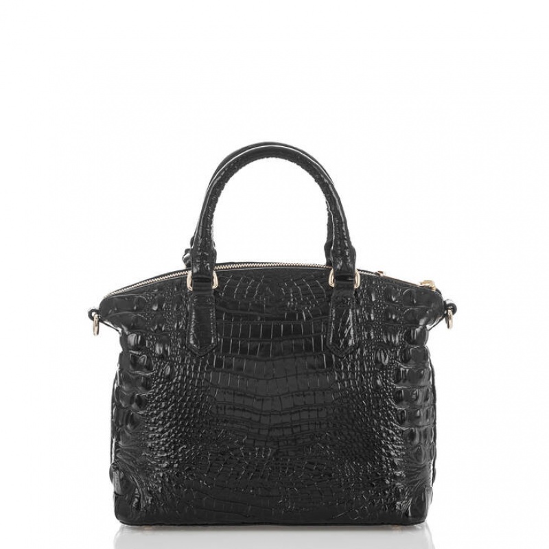 Black Women's Brahmin Duxbury Satchel Bags | 8543PFCLY