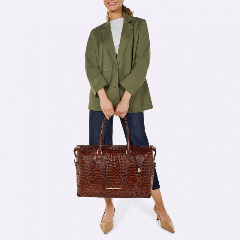 Black Women's Brahmin Duxbury Weekender Travel Bags | 5102WTBXJ