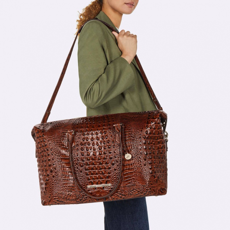 Black Women's Brahmin Duxbury Weekender Travel Bags | 5102WTBXJ