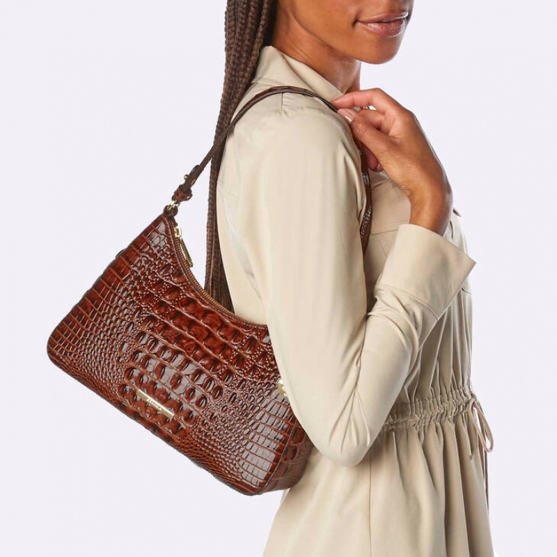 Black Women's Brahmin Esme Shoulder Bags | 4570QJMOG