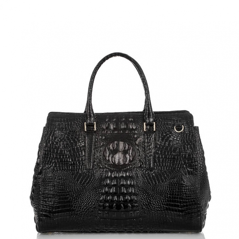 Black Women's Brahmin Finley Carryall Travel Bags | 1609DFPLK