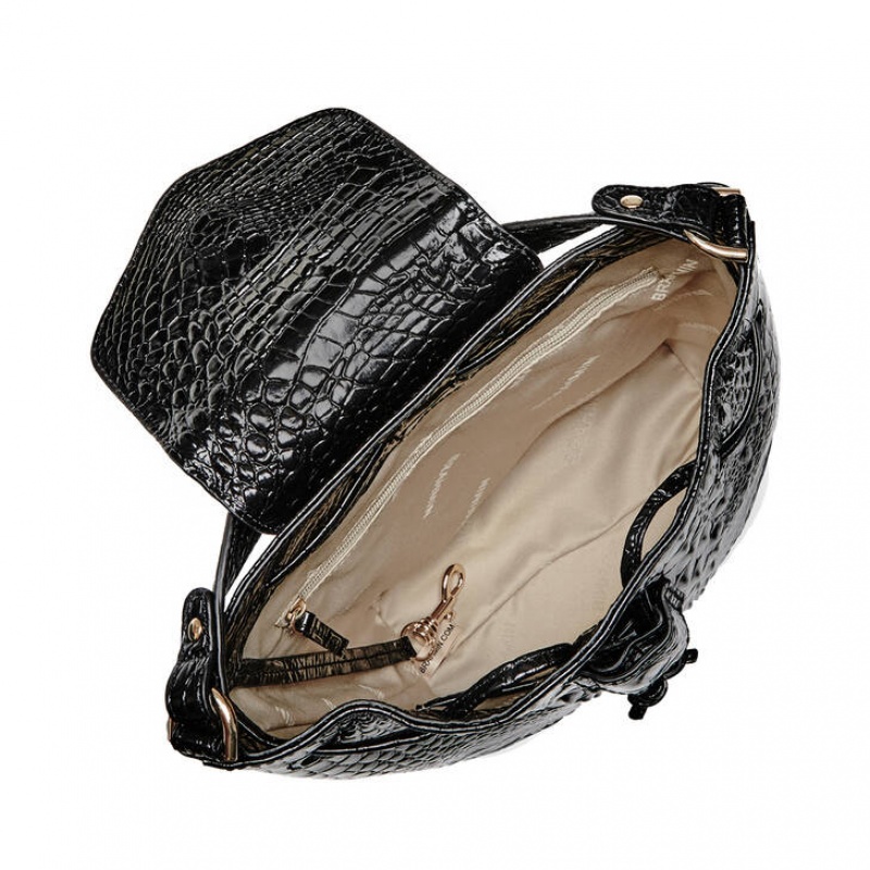 Black Women's Brahmin Kendall Backpacks | 7201VUJNF