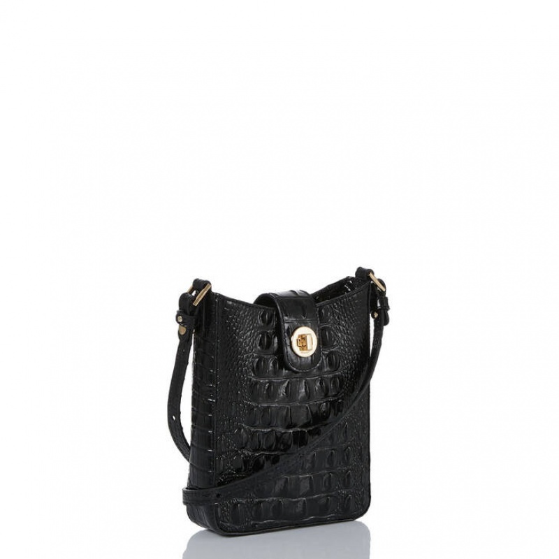 Black Women's Brahmin Marley Crossbody Bags | 5243VHCTF