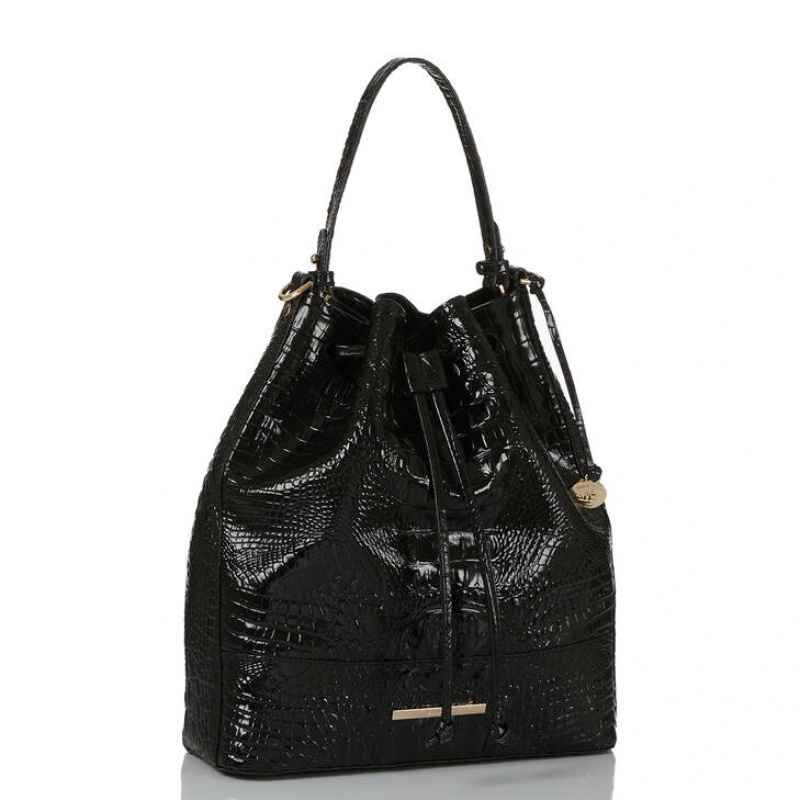 Black Women's Brahmin Marlowe Bucket Bags | 4159CVORA