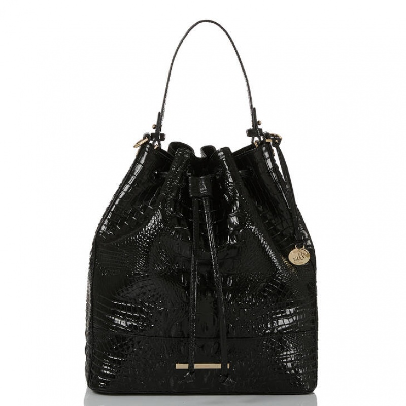 Black Women\'s Brahmin Marlowe Bucket Bags | 4159CVORA