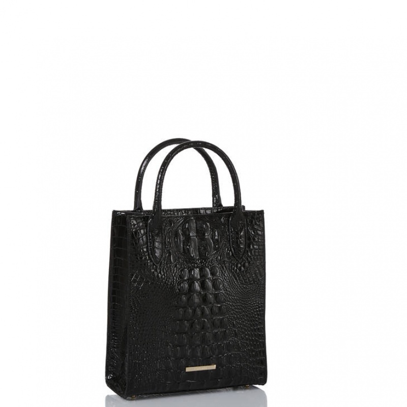 Black Women's Brahmin Moira Tote Bags | 0352WIVGL