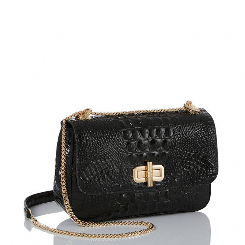 Black Women's Brahmin Rosalie Crossbody Bags | 7419YGPOL