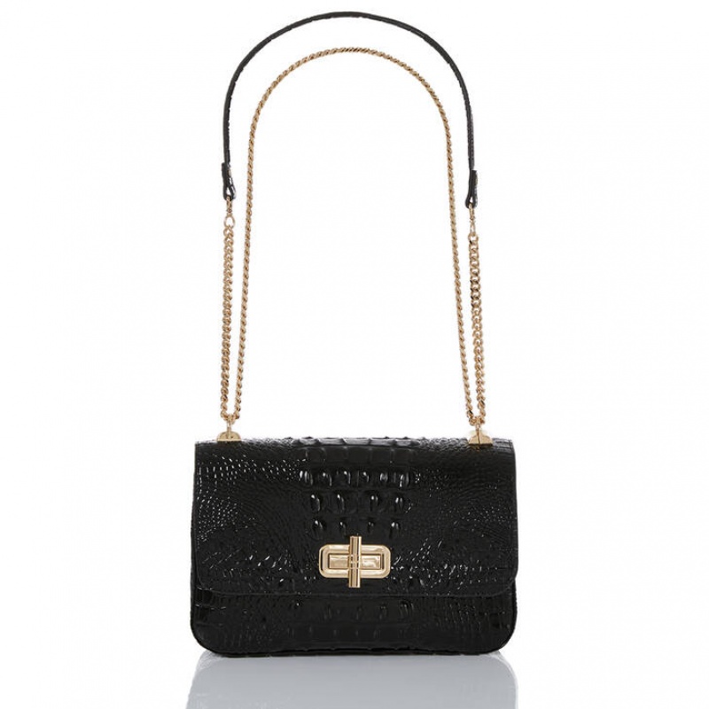 Black Women's Brahmin Rosalie Crossbody Bags | 7419YGPOL