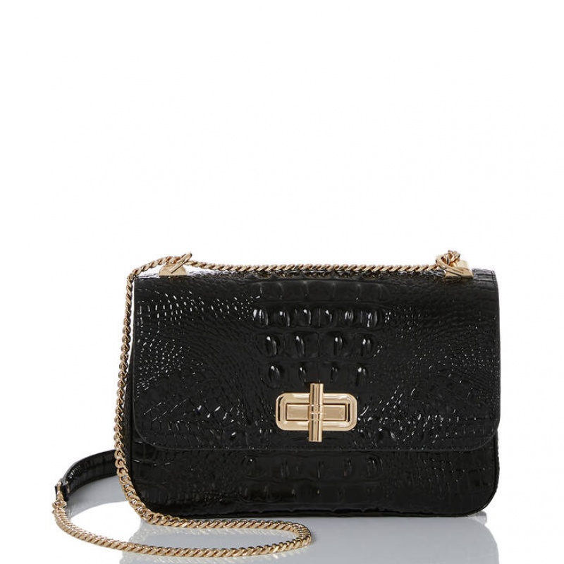 Black Women\'s Brahmin Rosalie Crossbody Bags | 7419YGPOL