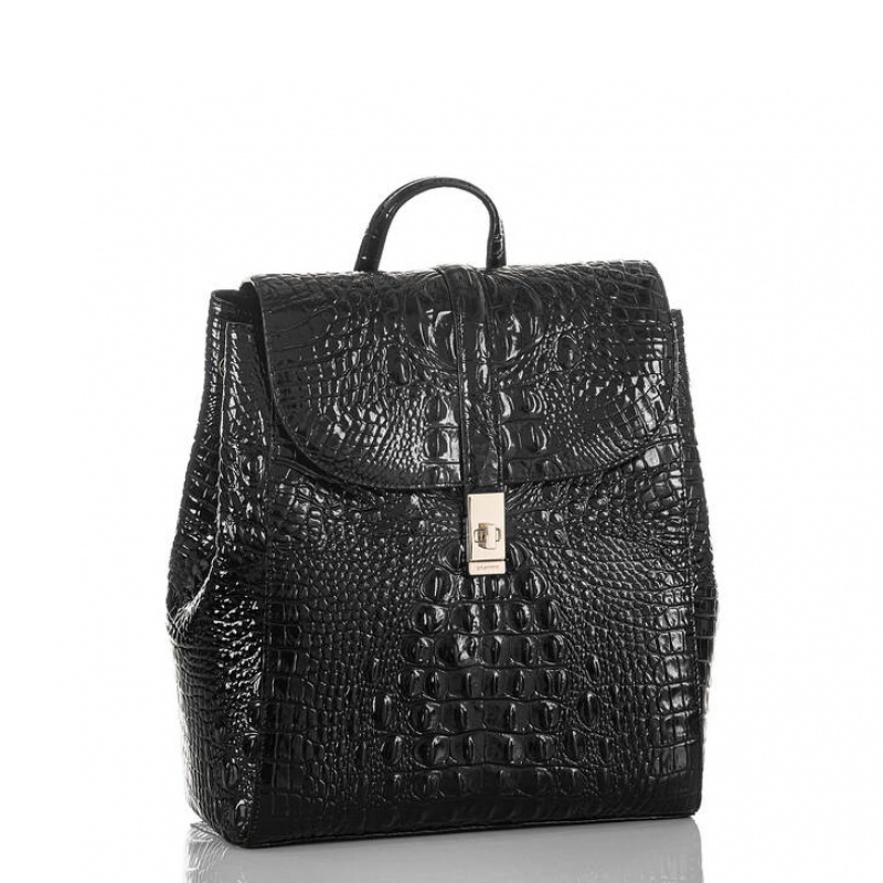 Black Women's Brahmin Sadie Backpacks | 9308YNERK